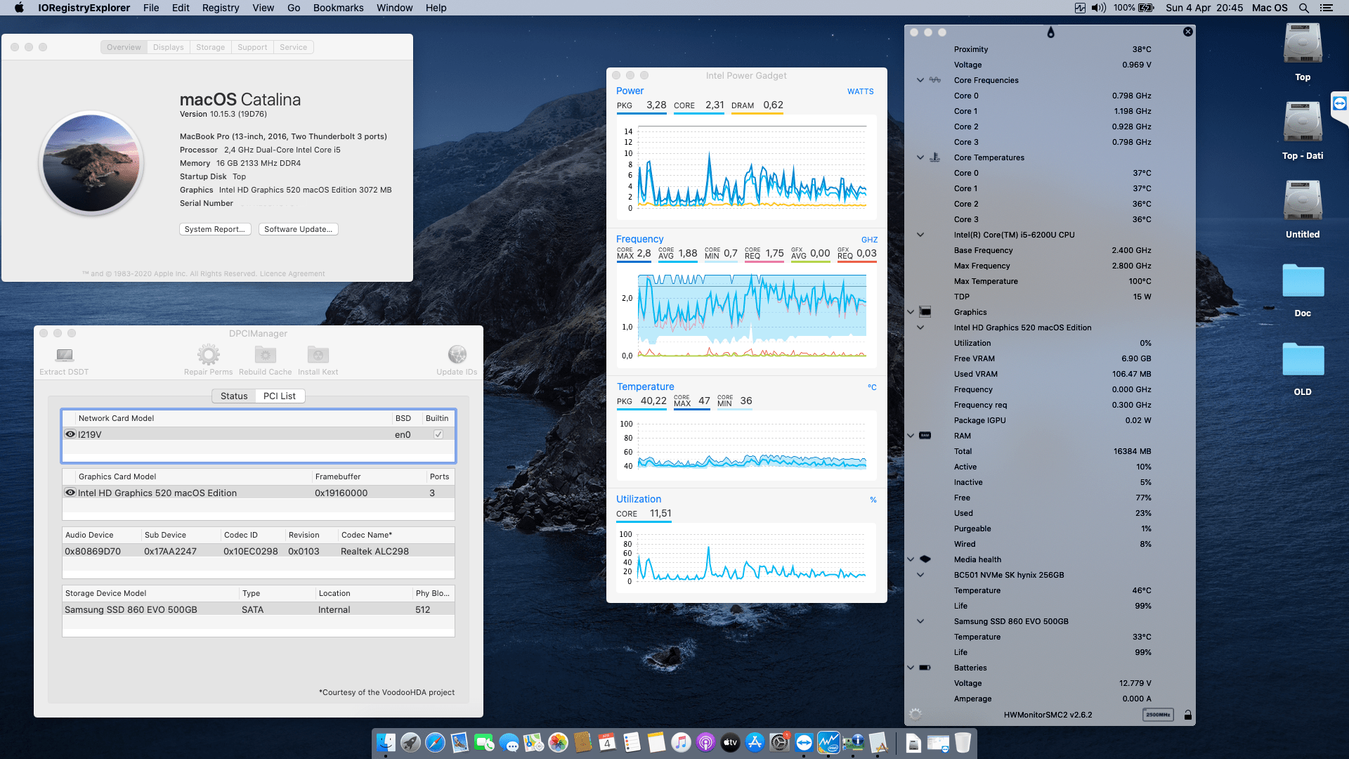 Success Hackintosh macOS Catalina 10.15.3 Build 19D76 in Lenovo Thinkpad T570